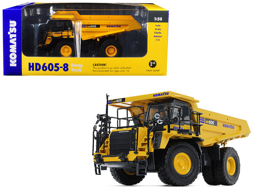 Load image into Gallery viewer, Komatsu HD605-8 Dump Truck 1/50 Diecast Model by First Gear
