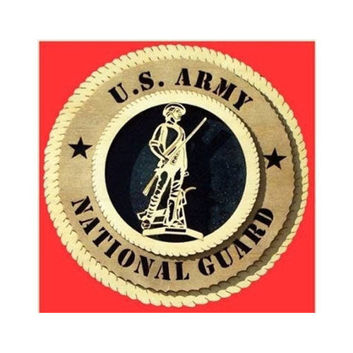 Load image into Gallery viewer, National Guard Wall Tribute, National Guard Wood Wall Tribute - 9". by The Military Gift Store

