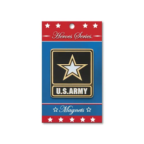 Load image into Gallery viewer, Flags Connections - Heroes Series Go Army Medallion Large Magnet - 3.75 Inches. by The Military Gift Store
