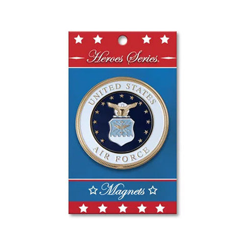 Load image into Gallery viewer, Heroes Series Air Force Medallion Large Magnet - Size 3.75 Inches. by The Military Gift Store
