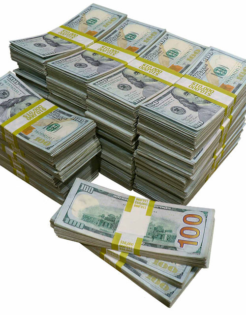 Load image into Gallery viewer, $500,000 ✔️RealAged™ Full Print New Series Stacks by Prop Money Inc
