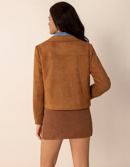 Load image into Gallery viewer, Tied Tassel Collared Neck Long Sleeve Jacket
