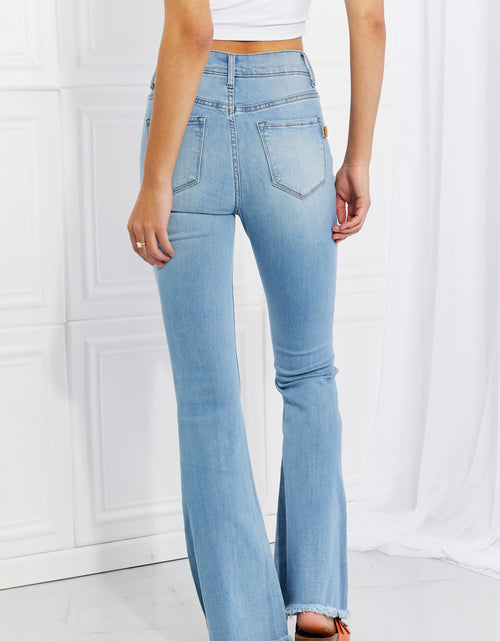 Load image into Gallery viewer, Vibrant MIU Full Size Jess Button Flare Jeans
