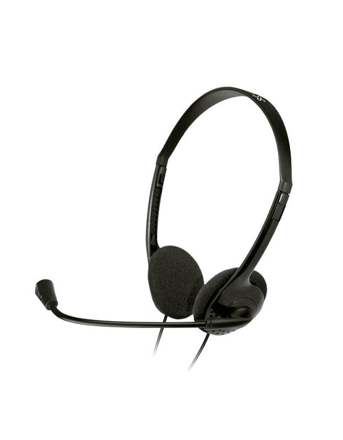 Load image into Gallery viewer, Klipxtreme Headset Stereo with Boom Mic 3.5mm Omnidirectional Inline Volume Control - Black by Level Up Desks
