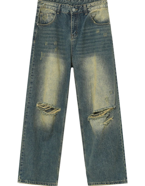Load image into Gallery viewer, Distressed Wide Leg Jeans
