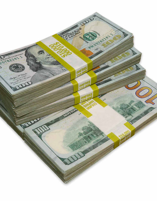 Load image into Gallery viewer, $50,000 ✔️RealAged™ Full Print New Series Stacks by Prop Money Inc
