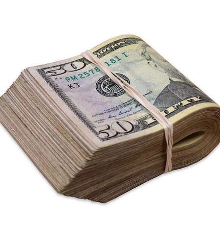 $5,000 ✔️RealAged™ Full Print New Series Band by Prop Money Inc