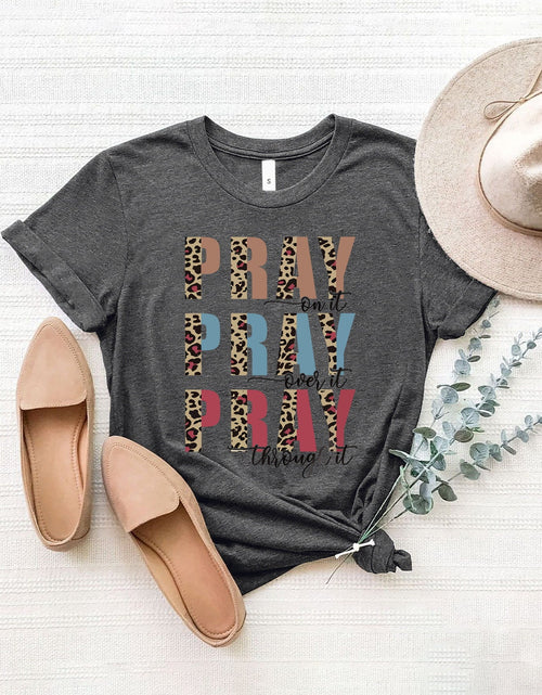 Load image into Gallery viewer, Letter Graphic Round Neck Short Sleeve T-Shirt
