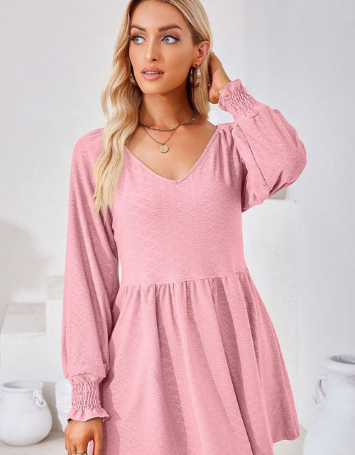 Load image into Gallery viewer, V-Neck Lantern Sleeve Blouse
