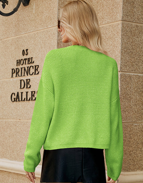 Load image into Gallery viewer, Dropped Shoulder Button Up Cardigan
