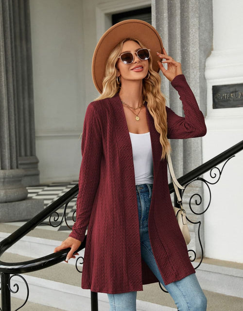 Load image into Gallery viewer, Long Sleeve Open Front Cardigan
