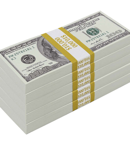 $50,000 BLANK FILLER 2000 Series Stacks by Prop Money Inc