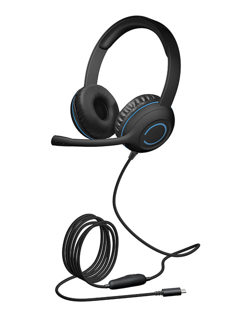 Load image into Gallery viewer, Cyber Acoustics - USB-C Stereo Headset by Level Up Desks
