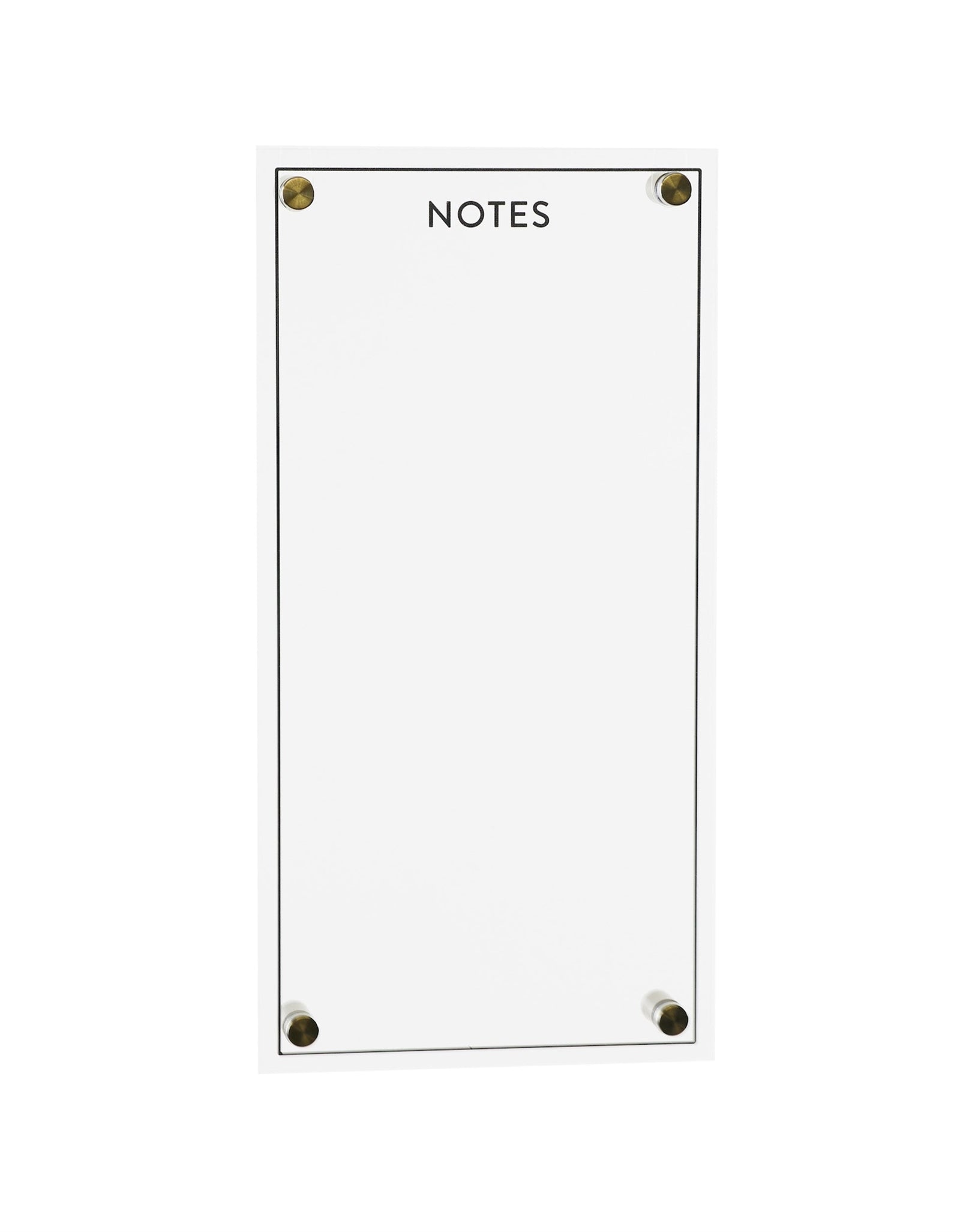 Acrylic Dry Erase Notes Board 13"H