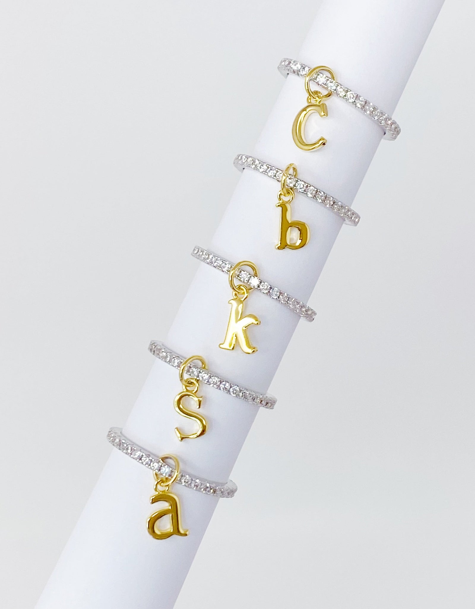 Dangle Initial Ring by Ellisonyoung.com