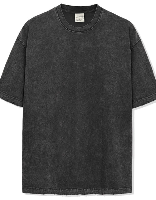 Load image into Gallery viewer, Men's Full Size Round Neck Washed T-Shirt Plus Size
