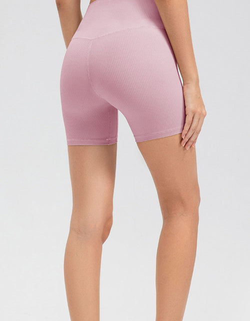 Load image into Gallery viewer, Wide Waistband Slim Fit Sports Shorts
