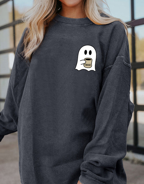 Load image into Gallery viewer, Ghost Graphic Drop Shoulder Sweatshirt
