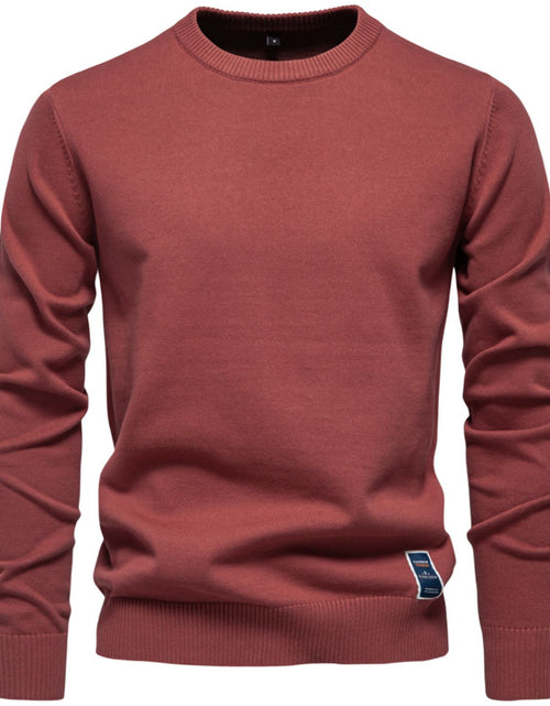 Load image into Gallery viewer, Men's Round Neck Long Sleeve Sweater
