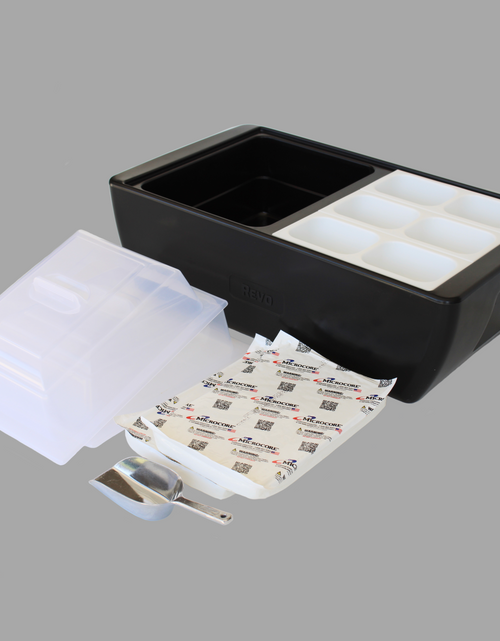 Load image into Gallery viewer, REVO Dubler HEAT | Flameless Chafer and Cooler | Deep Black by REVO COOLERS, LLC
