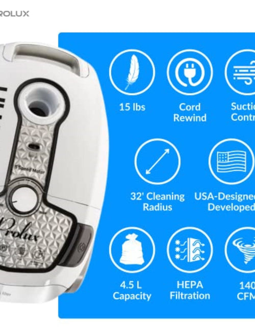 Load image into Gallery viewer, Prolux Tritan Canister Vacuum with Sealed HEPA Filtration and 12 Amp Motor by Prolux Cleaners
