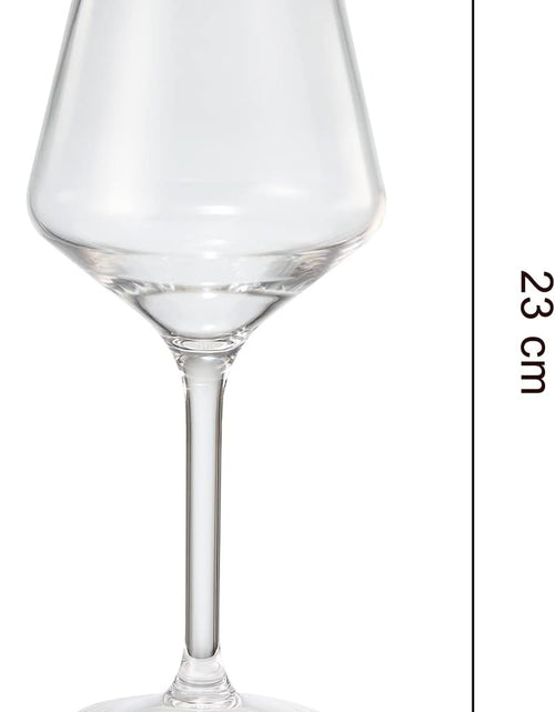 Load image into Gallery viewer, European Style Unbreakable Stemmed Crystal Wine Glasses, | Set of 4 | 100% US Tritan Drinkware, 18 oz Acrylic Dishwasher Safe Clear Color Shatterproof BPA-free plastic, Reusable, All Purpose Glassware by The Wine Savant
