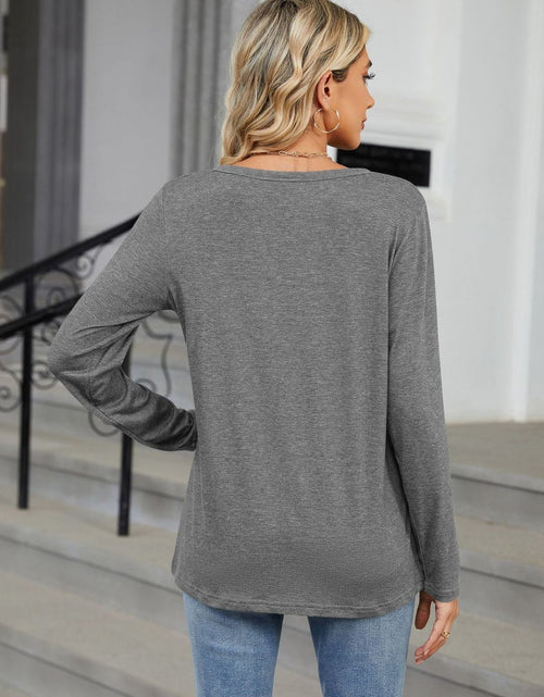 Load image into Gallery viewer, Notched Long Sleeve T-Shirt
