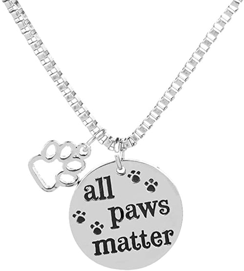 Load image into Gallery viewer, All Paws Matter Pendant Necklace by Furr Baby Gifts
