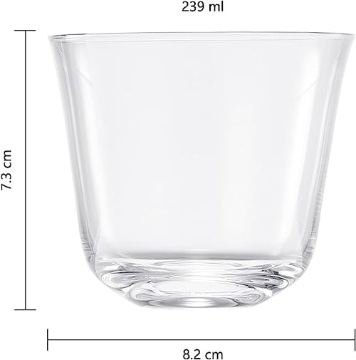 Load image into Gallery viewer, Vintage Crystal Lowball Tumbler Glasses, Set of 2, Clear Radiance - Spirits, Whiskey, Old Fashioned, Cocktails - Hand Blown Classy Glass -Timeless Art Deco Design - Durable Barware, Home Bar (5 OZ) by The Wine Savant
