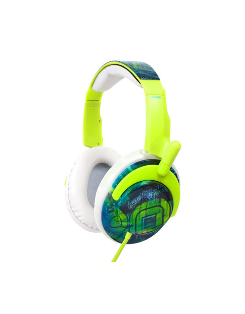 Load image into Gallery viewer, Koss Headphone Full Size Noise Isolating Deep Bass Extra Comfort Fold Flat Design Adjustable Padded Headband - Green by Level Up Desks

