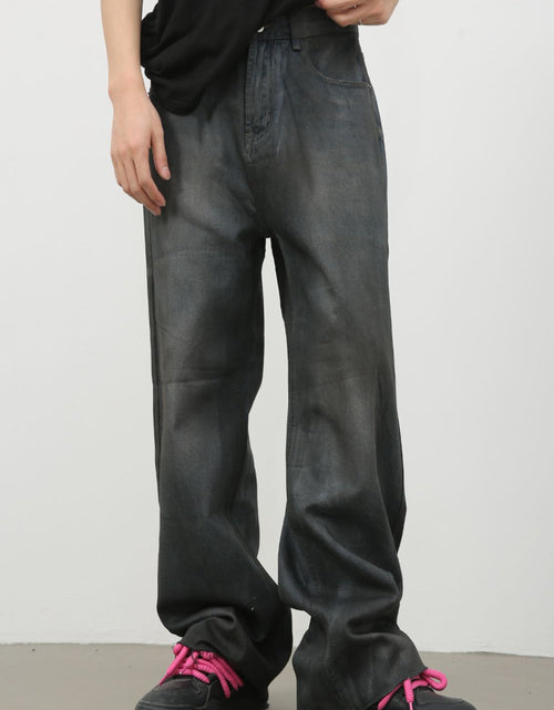 Load image into Gallery viewer, Men's Frayed Hem Jeans with Pockets
