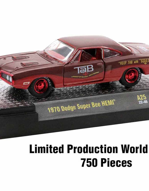 Load image into Gallery viewer, "Sodas" Set of 3 pieces Release 25 Limited Edition to 6250 pieces Worldwide 1/64 Diecast Model Cars by M2 Machines
