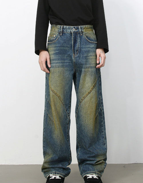 Load image into Gallery viewer, Men's Washed Jeans with Pockets
