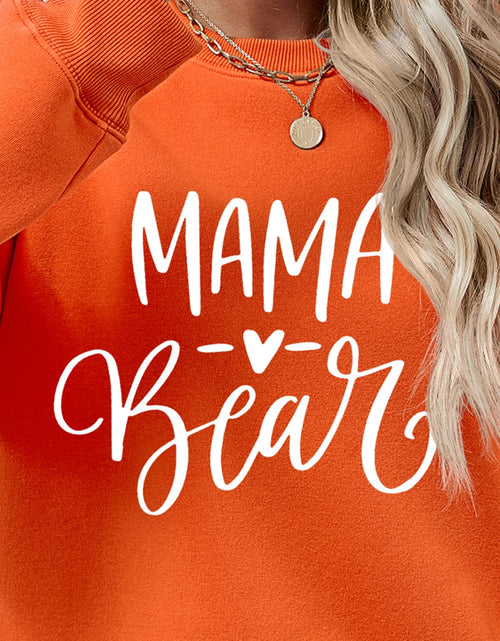 Load image into Gallery viewer, Letter Graphic Round Neck Long Sleeve Sweatshirt
