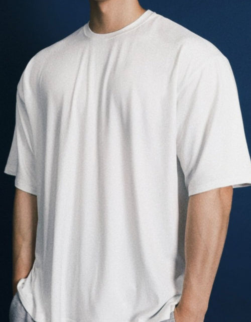 Load image into Gallery viewer, Men's Plus Size Round Neck Half Sleeve T-Shirt
