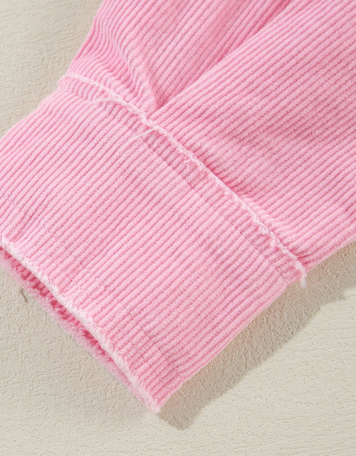 Load image into Gallery viewer, Two-tone Color Exposed Seam Corduroy Shacket
