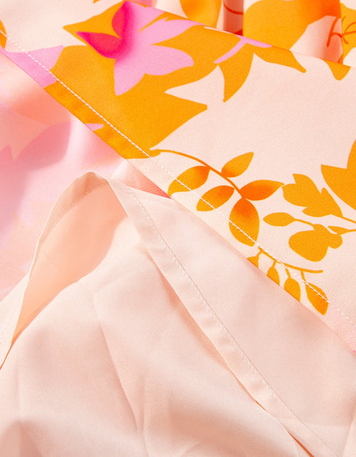 Load image into Gallery viewer, Frill Printed Long Sleeve Mini Dress
