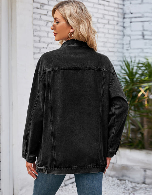 Load image into Gallery viewer, Button Up Long Sleeve Denim Jacket
