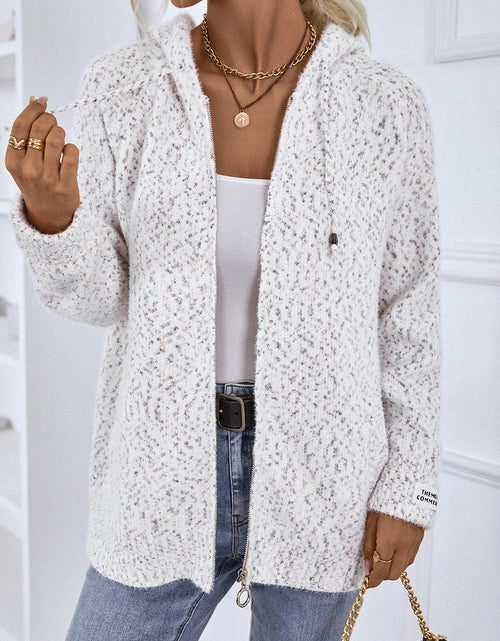 Load image into Gallery viewer, Zip-Up Hooded Sweater
