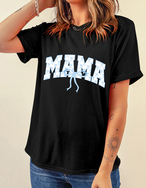Load image into Gallery viewer, Bow MAMA Graphic Short Sleeve T-Shirt
