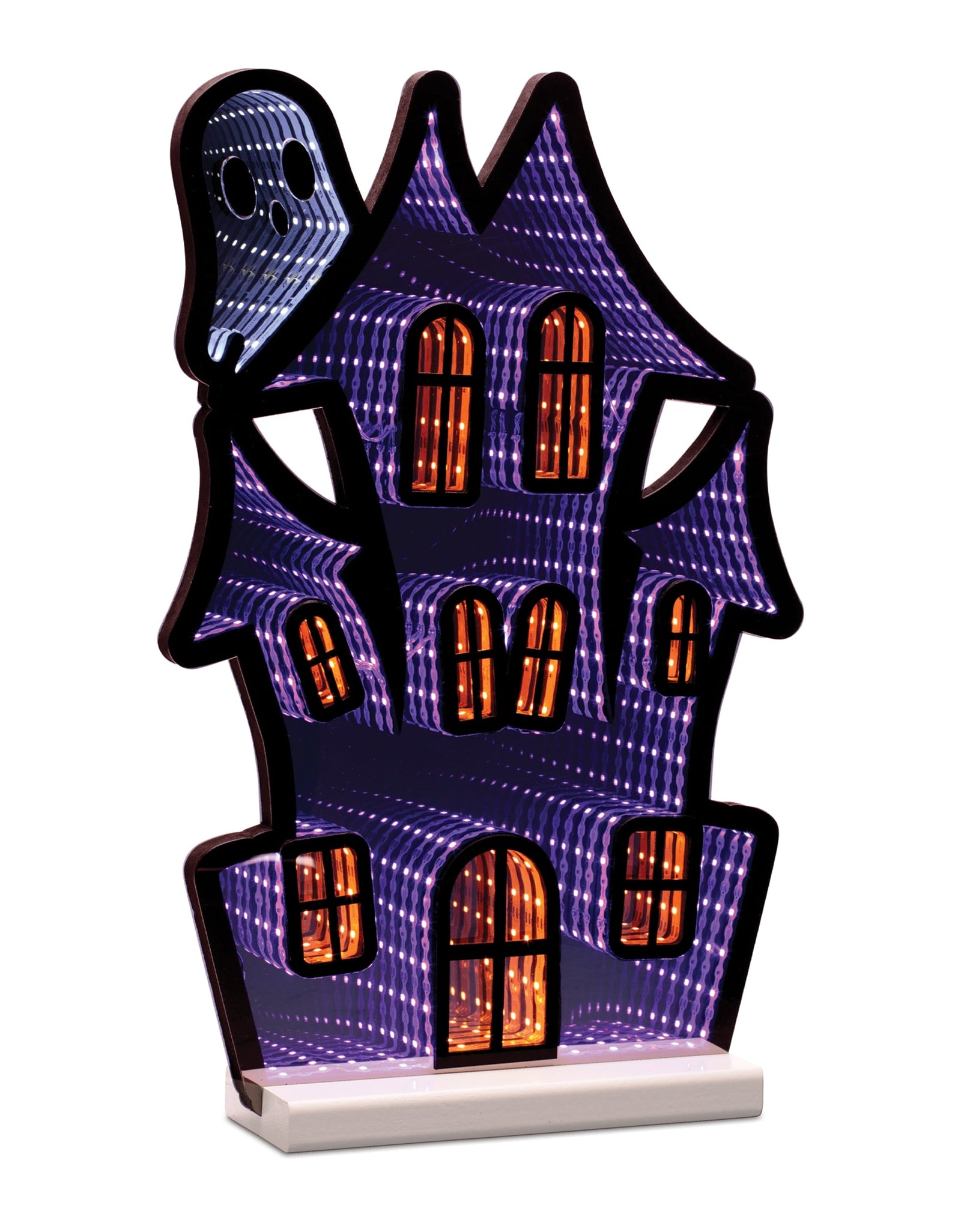 Haunted House w/Ghost Ekkolight 16"H