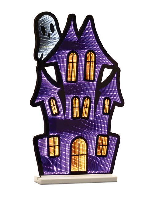Load image into Gallery viewer, Haunted House w/Ghost Ekkolight 23.5"H
