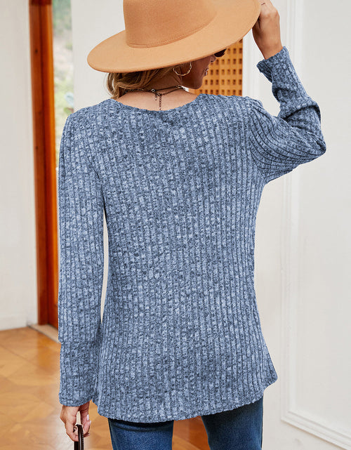 Load image into Gallery viewer, Decorative Button Square Neck T-Shirt
