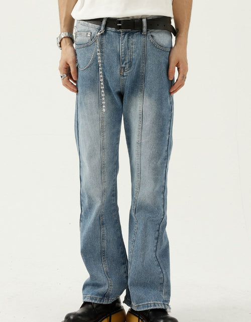 Load image into Gallery viewer, Raw Hem Jeans with Pockets
