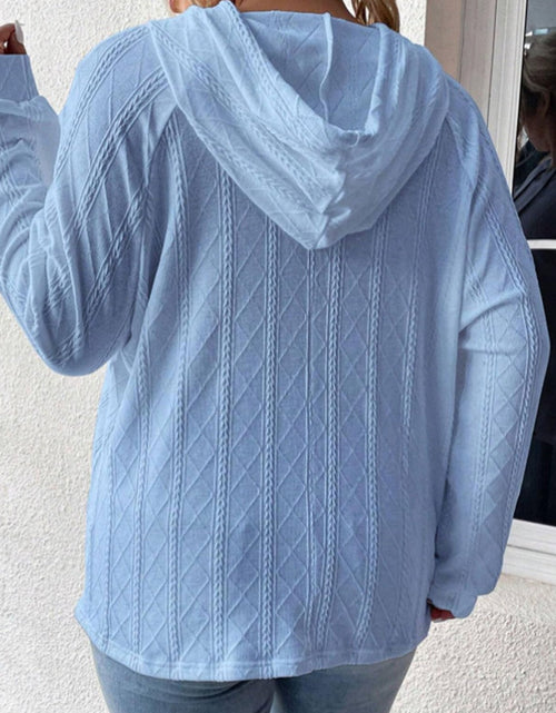 Load image into Gallery viewer, Full Size Drawstring Long Sleeve Hoodie
