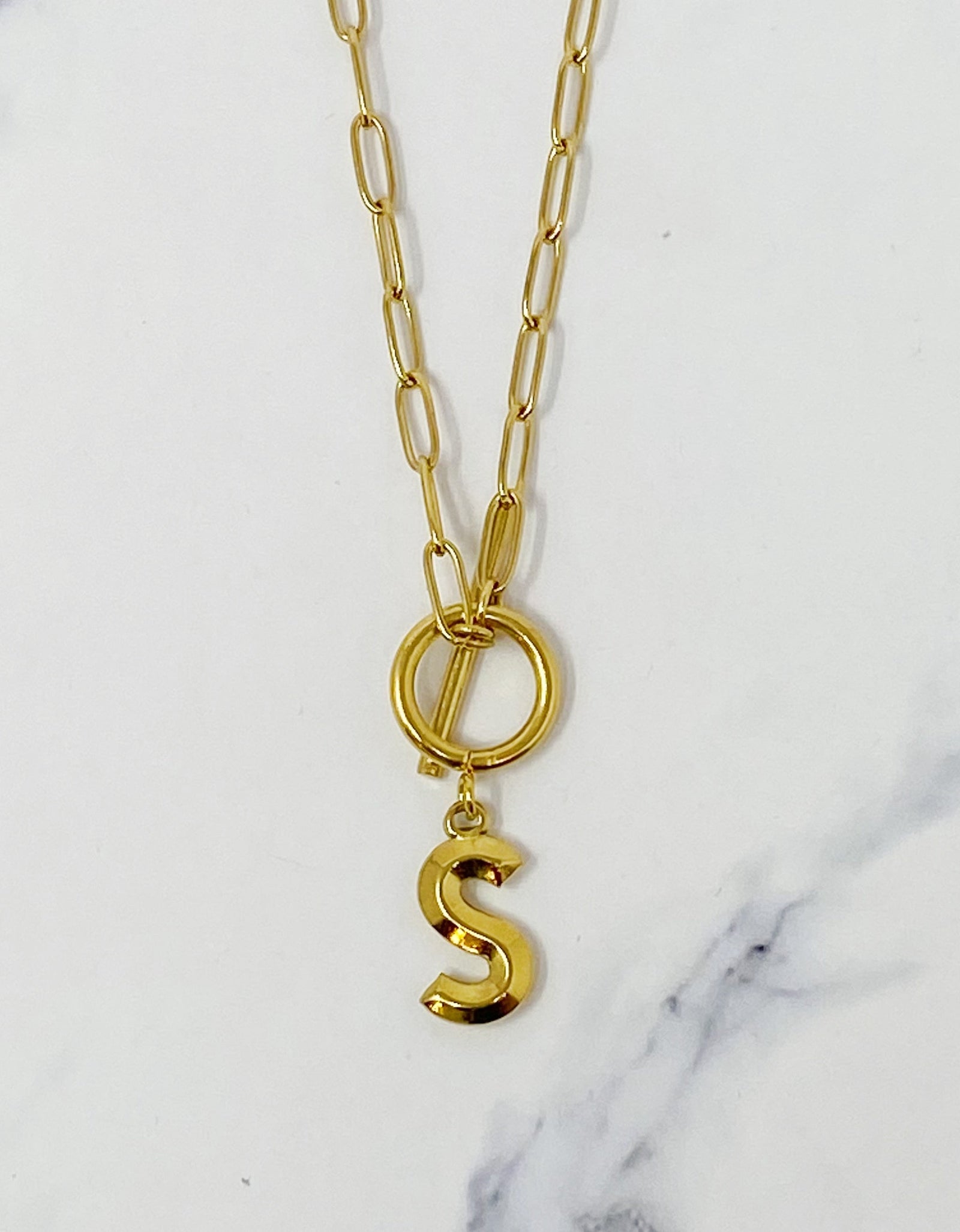 Modern Classic Initial Necklace by Ellisonyoung.com
