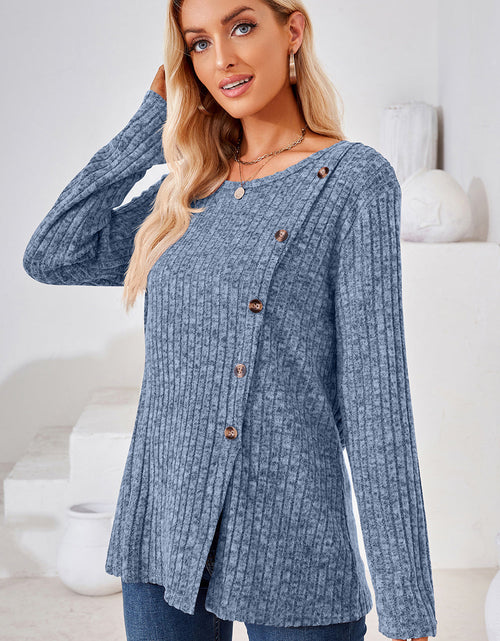 Load image into Gallery viewer, Round Neck Long Sleeve T-Shirt
