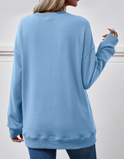 Load image into Gallery viewer, Dropped Shoulder Sweatshirt with Pockets

