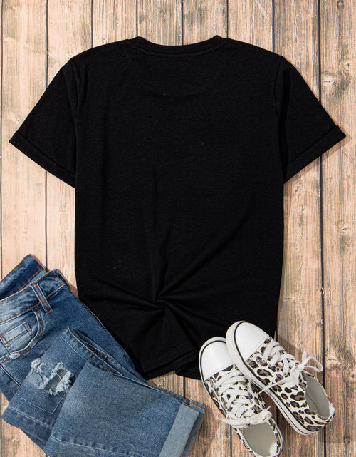 Load image into Gallery viewer, Bow Round Neck Short Sleeve T-Shirt
