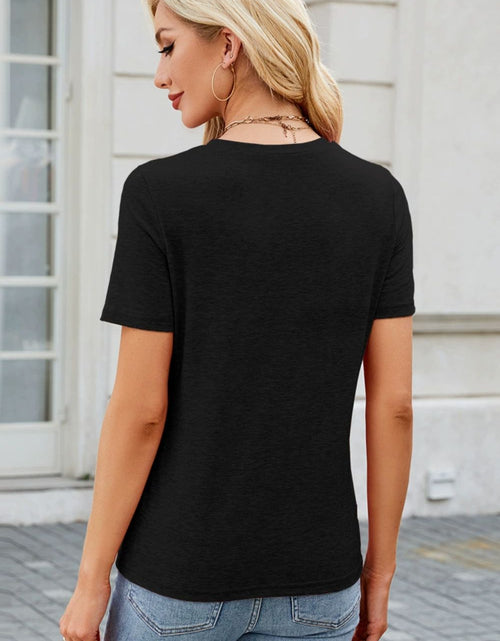 Load image into Gallery viewer, Round Neck Short Sleeve T-Shirt

